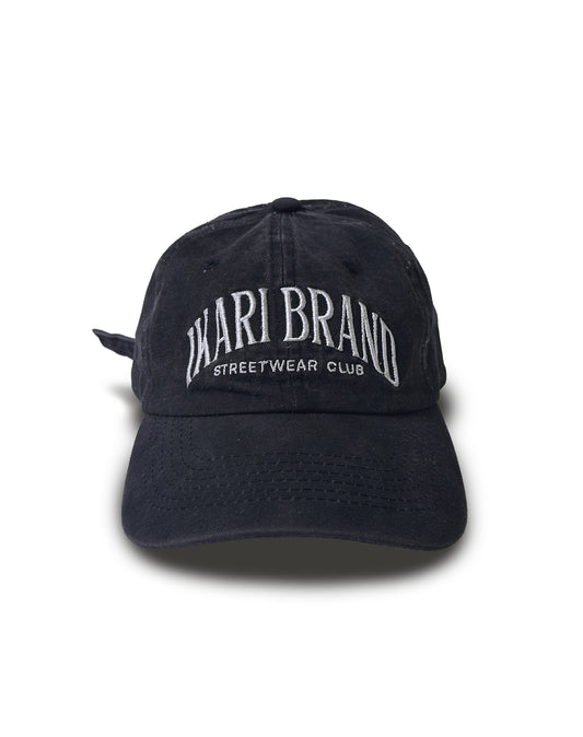 IKARI CLUB - LOW WASHED BLACK CAP